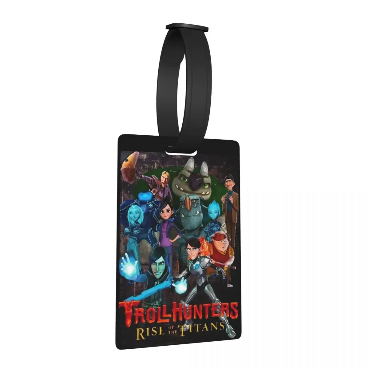 

Cartoon TrollHunters Luggage Tags Suitcase Accessories Travel Cute Baggage Boarding Tag Label Holder ID Name Address