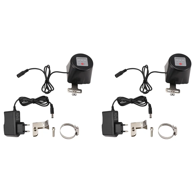 

Лидер продаж-2X Tuya WIFI умный газовый клапан садовый таймер отключения воды контроллер орошения с Alexa Google Smartlife EU Plug