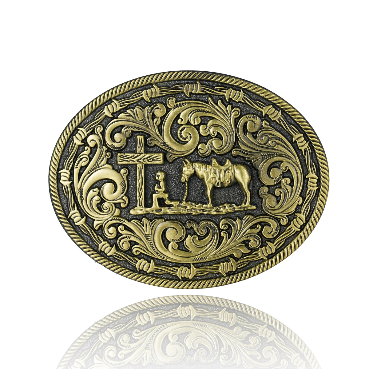 Western Riem Gesp Eerste Vintage-Cowboy Rodeo Zilver Grote Schedel Riem Gesp Voor Mannen Vrouwen