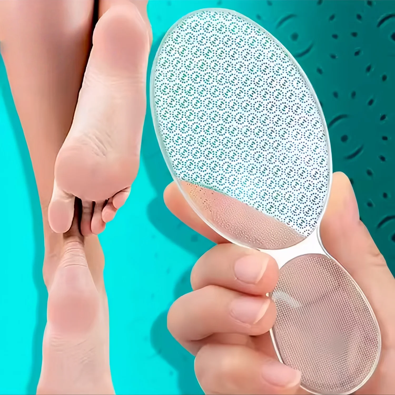

1/2pcs Nano Foot File With Nano-Level Grinding Points, Portable Foot Scrubber For Dead Skin Removal, Cracking, Wet And Dry Feet