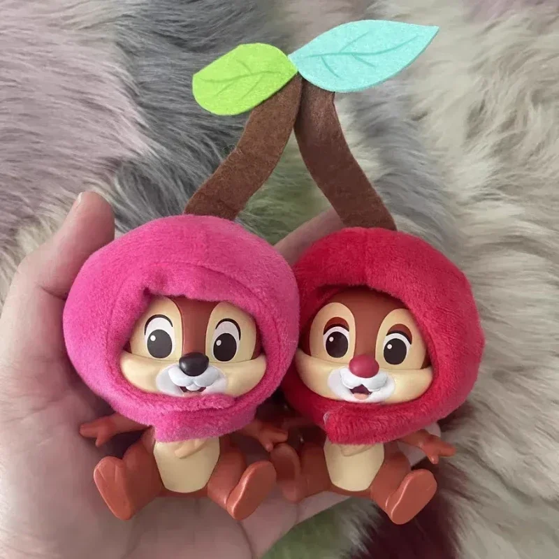 Miniso Stitch Alien Fruit Headgear Series Anime Figure Winnie the Pooh Desktop Model Collectible Ornaments Toy Kid Birthday Gift