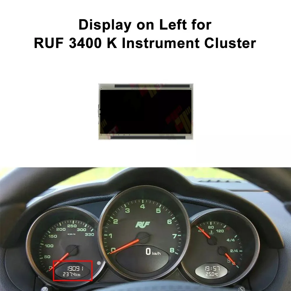 

Dashboard LCD Left Side Display for Porsche 911 (997), Boxster (987), Cayman (987) Instrument