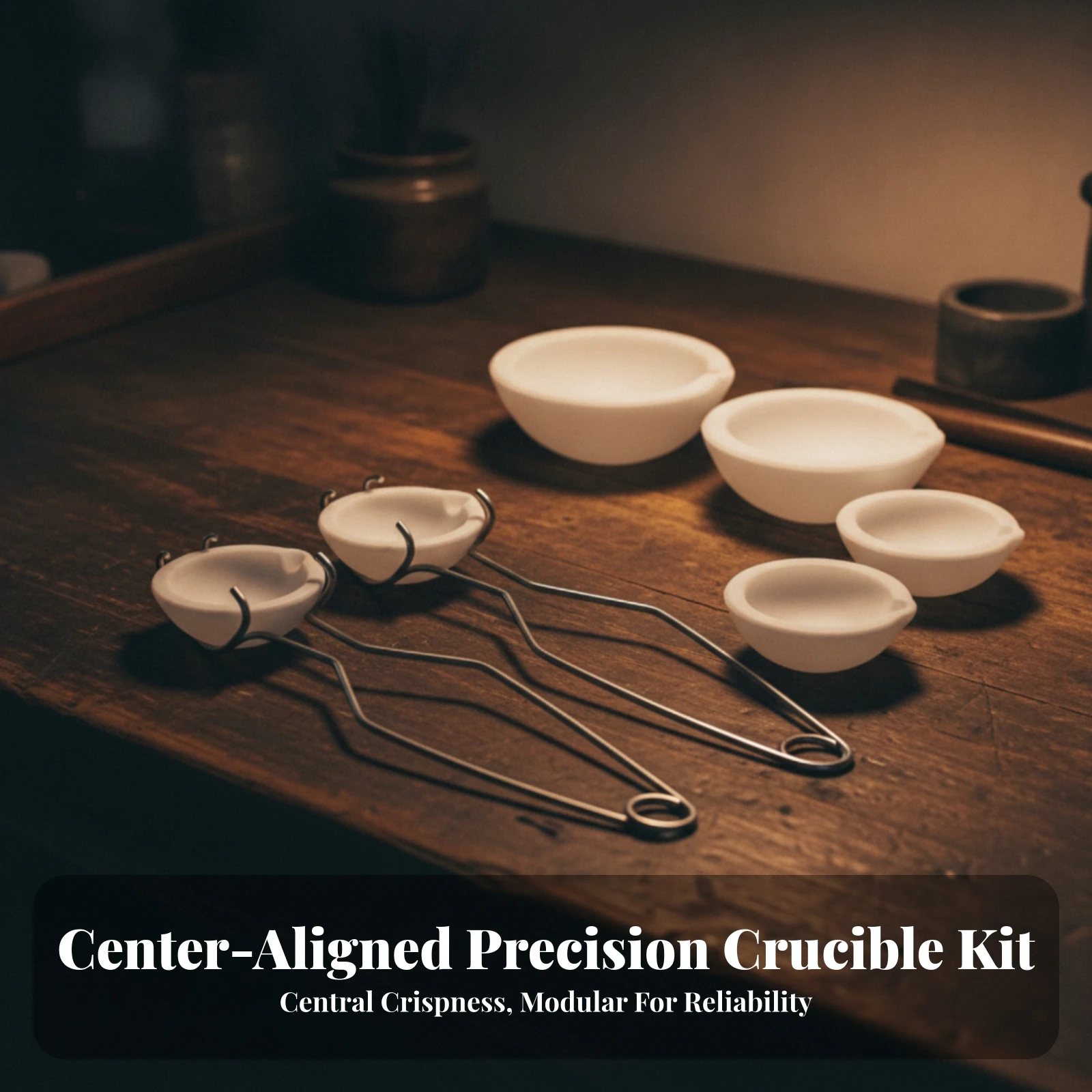 8 Pieces Crucible Set with Tongs Allall-in-One Crucible Bowl with Tongs Porcelain Melting Dish High Temperature Resistant
