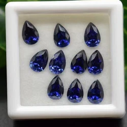 Natural Mined Tanzanite Blue Stone Water Drop Shape 12×16mm 12.50 Cts Loose Gemstone For Ring Jewelry Pendant Making