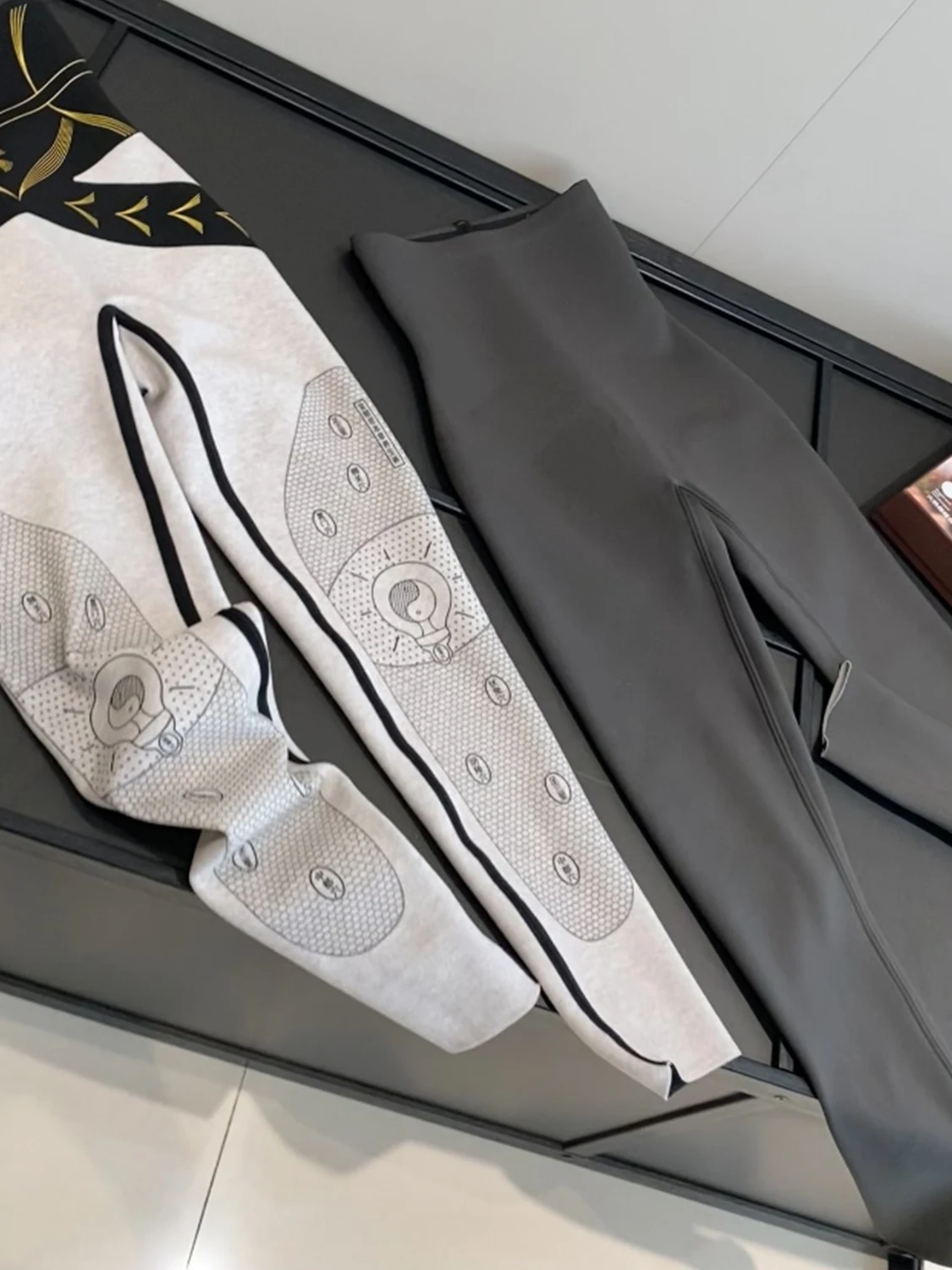 Calças de pele de arca de lã de seda espessa em azul cintura alta alongadas calças da moda femininas inverno quente faion leggings