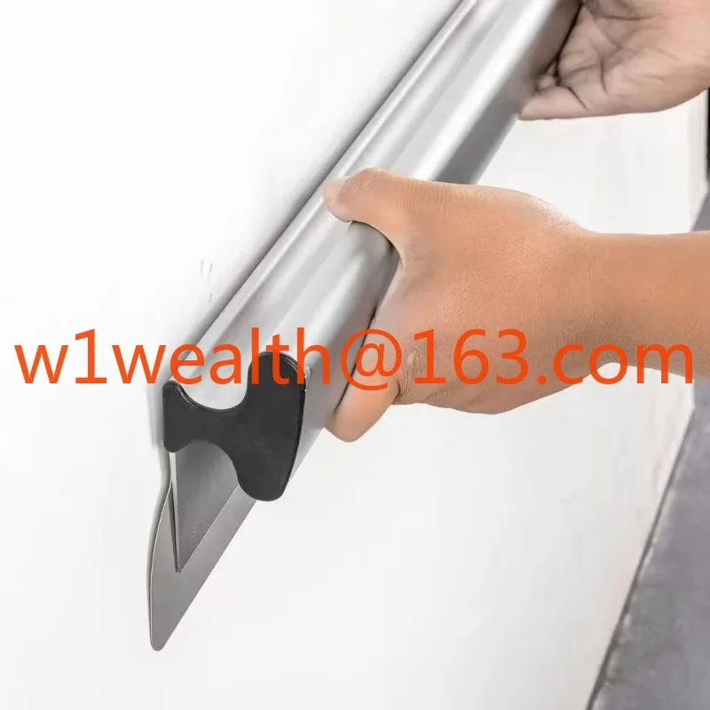 60Cm Silver Aluminum Alloy Handle Putty Knife Industrial Tools Inner and Outer Wall Finishing Leveling Mud Scraping Machine