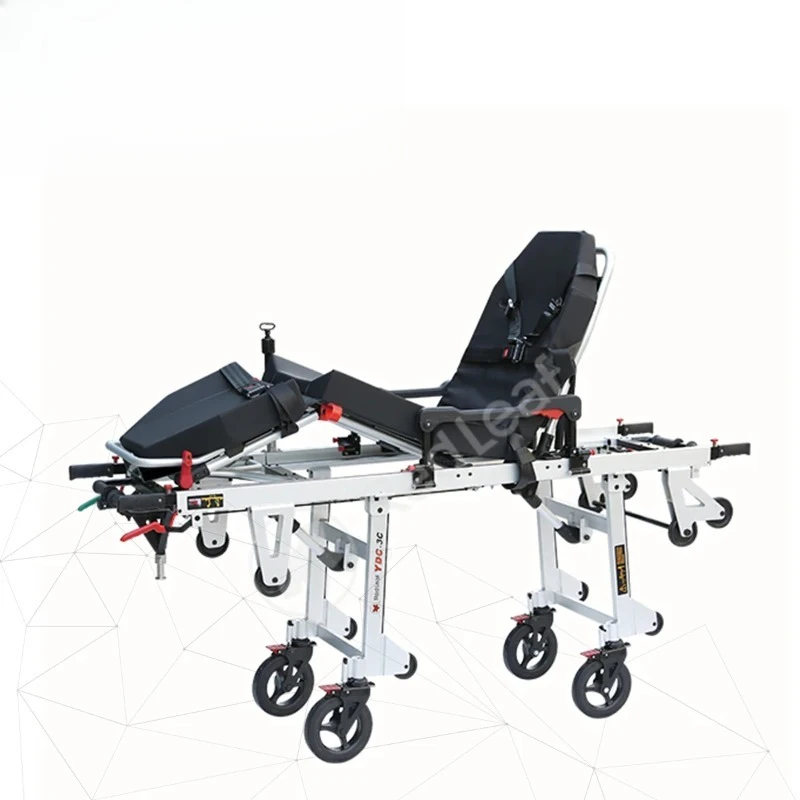 Automatic manual hospital equipment Medical ambulance trolley Emergency patient transport stretcher (for ambulances)