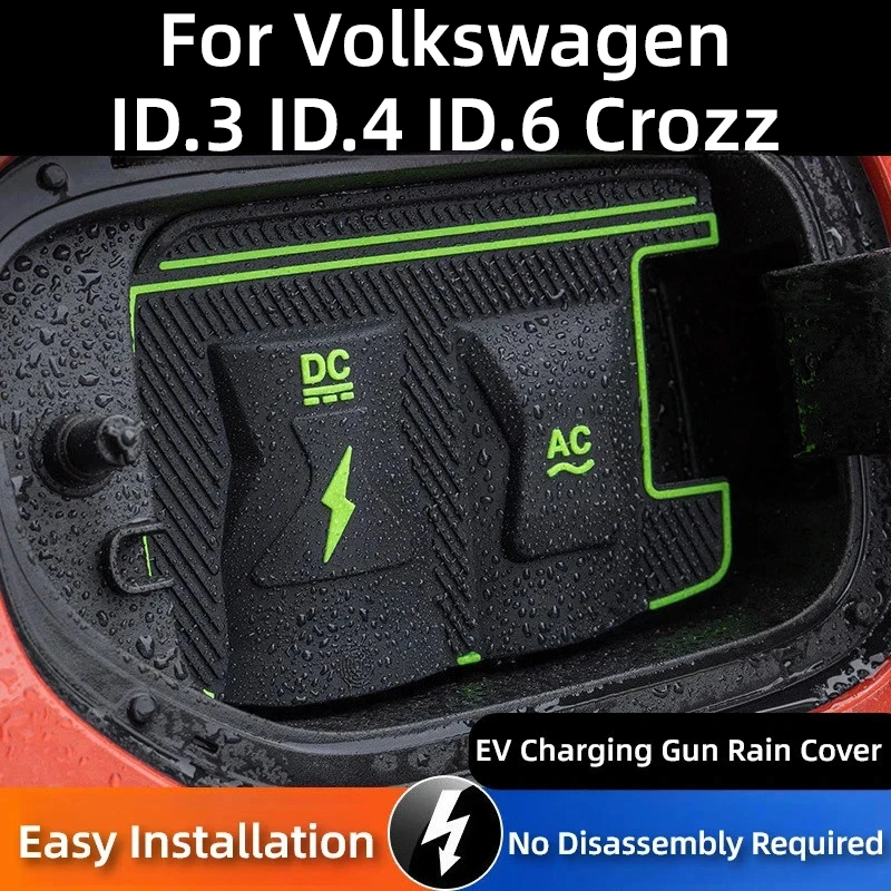 

For Volkswagen ID.3.4 ID.6 Crozz EV Charging Gun Cover Dustproof Waterproof Protective No-Damage Universal for Electric Vehicle