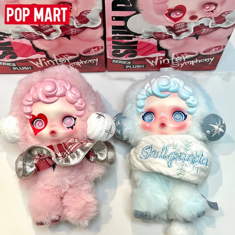 POP MART SKULLPANDA Winter Symphonie Serie Blindbox Überraschungsbox Spielzeugfigur Ornament Deko für Zuhause Schreibtisch Geburtstagsgeschenk