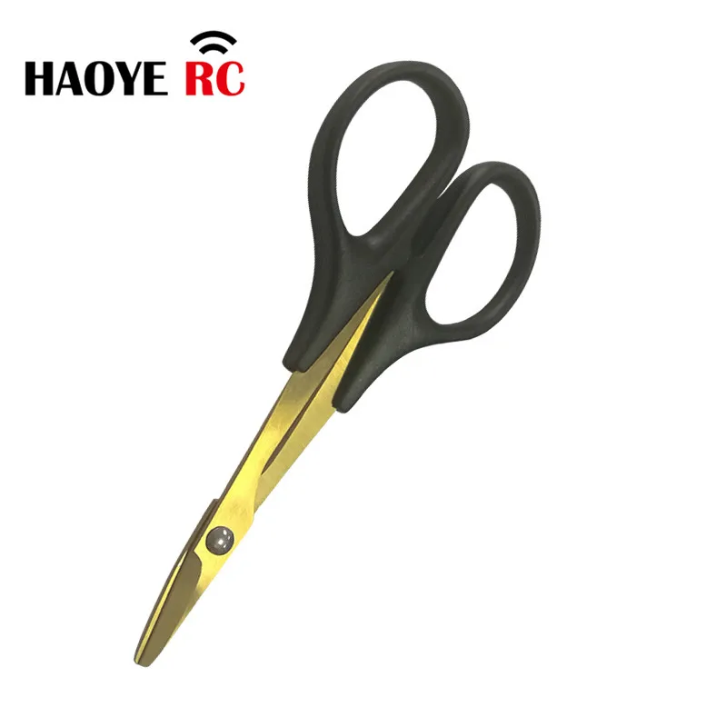 Haoye 1 Pc L 140 MM New Body Shell Hobby Scissors Curved Titanium Coated for RC Car Truck