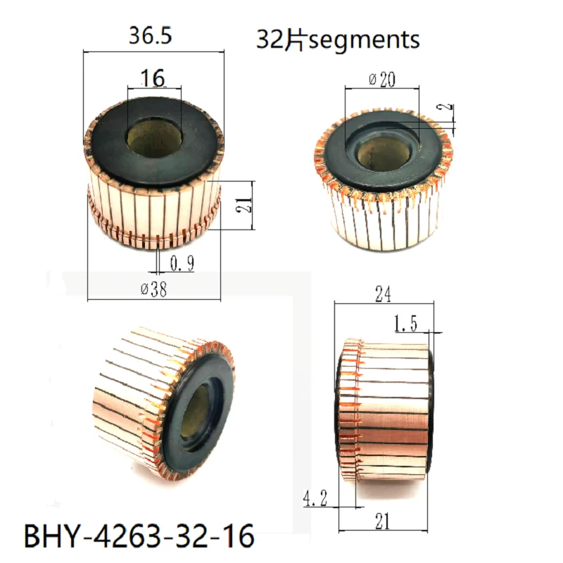 Bhy-4263-32-16 de cabeza de cobre rectificadora, 36,5x16x21x32P