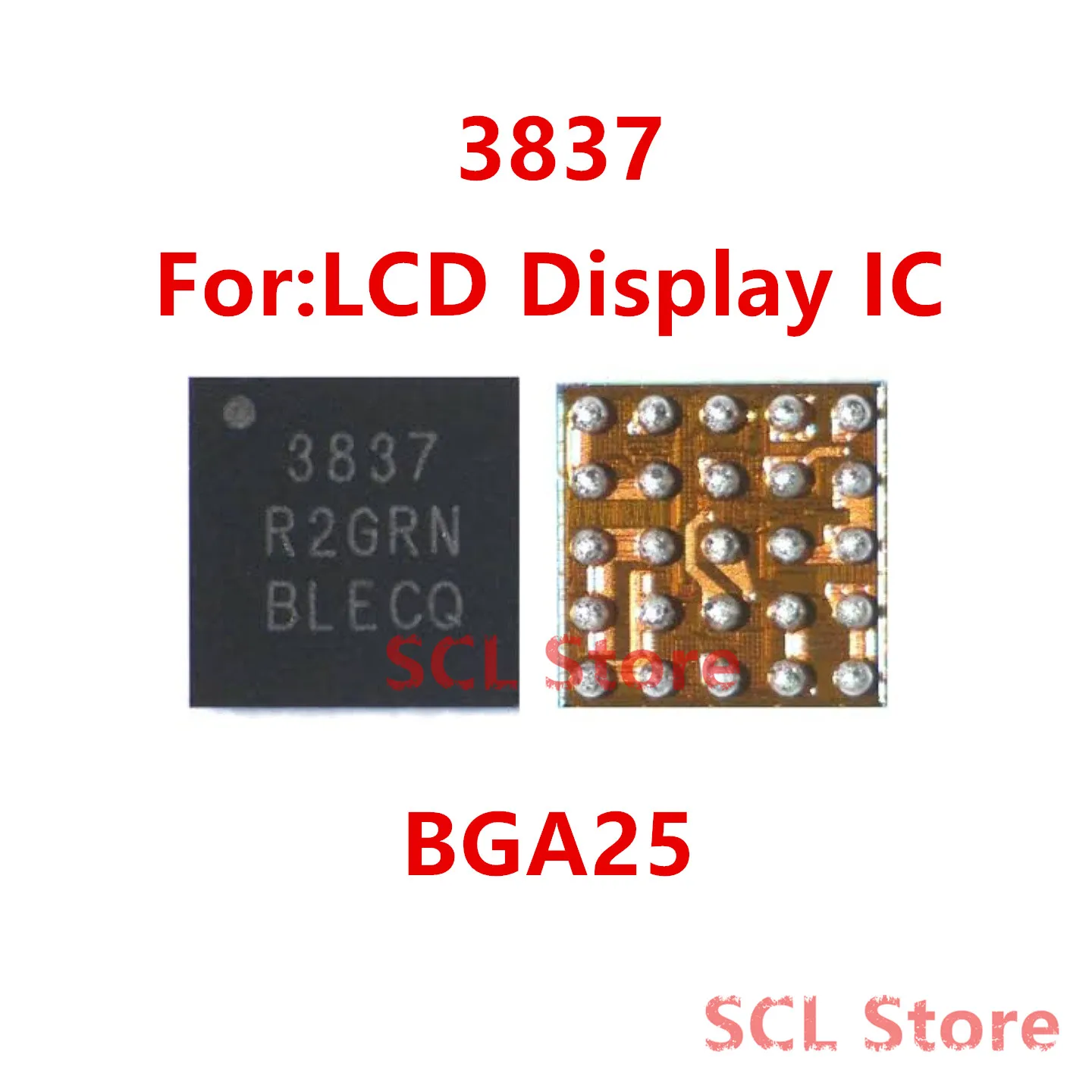 (1-5piece) 3837 25pin VIVO Y200I LUL15pin LCD Display IC for redmi K70 K60 Y78+ Y100 LCD Displa
