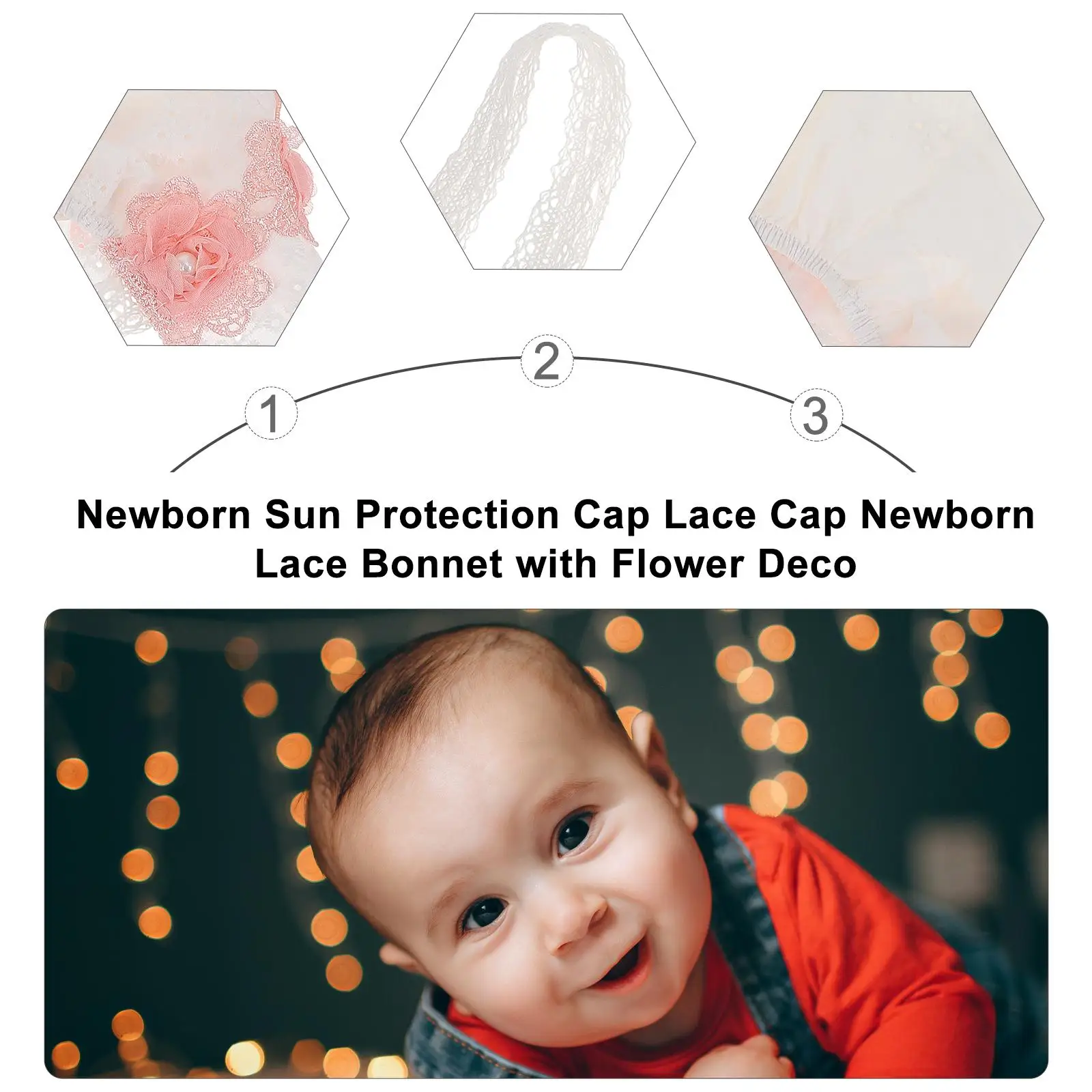 Chapéu de renda protetor solar bebê meninas primavera verão algodão dobrável leve armazenamento infantil chapéu de sol recém-nascido boné de lavagem