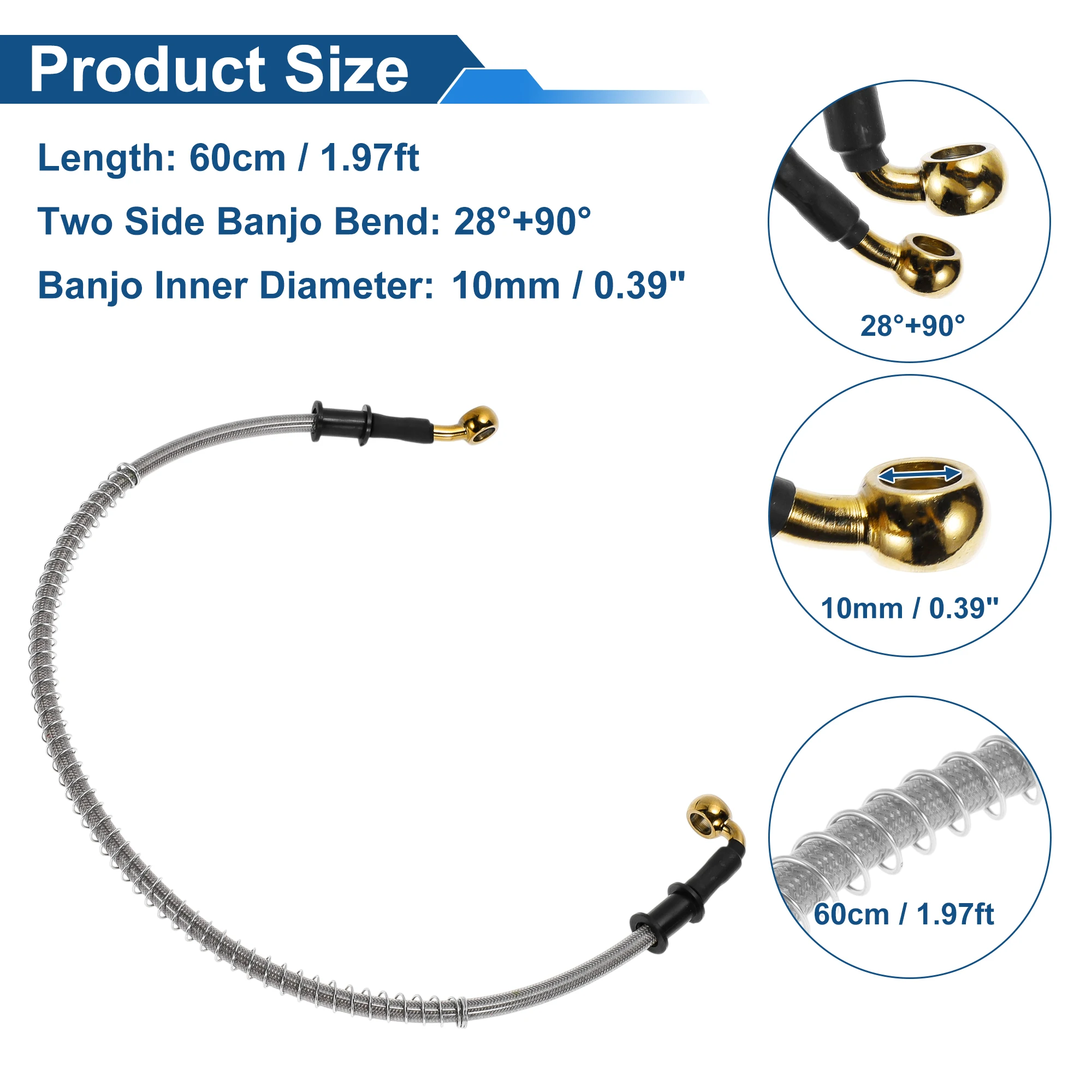 UXCELL 60 سم دراجة نارية دواسة - مراجعة Braided Line وسعره