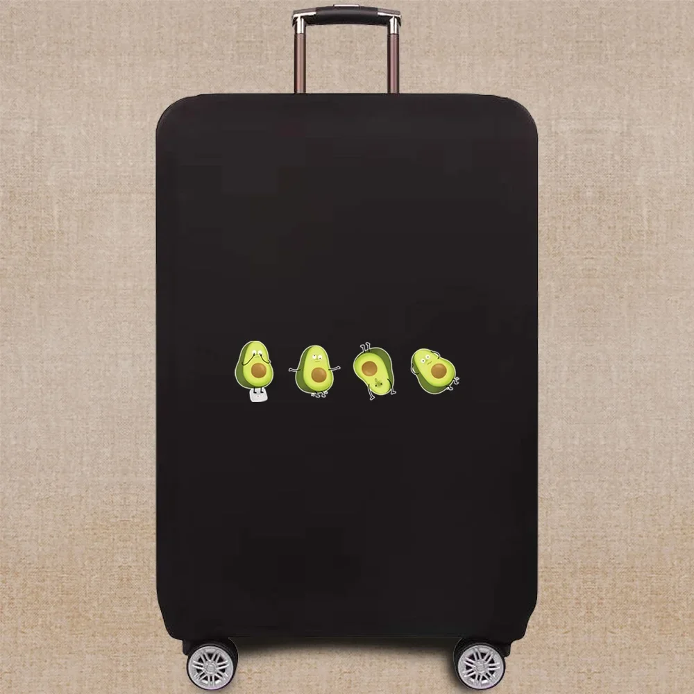 Luggage Protective Cover Travel Suitcase Elastic Suit for 18-32 Inch Suitcase Covers Avocado Printing Series Travel Accessories