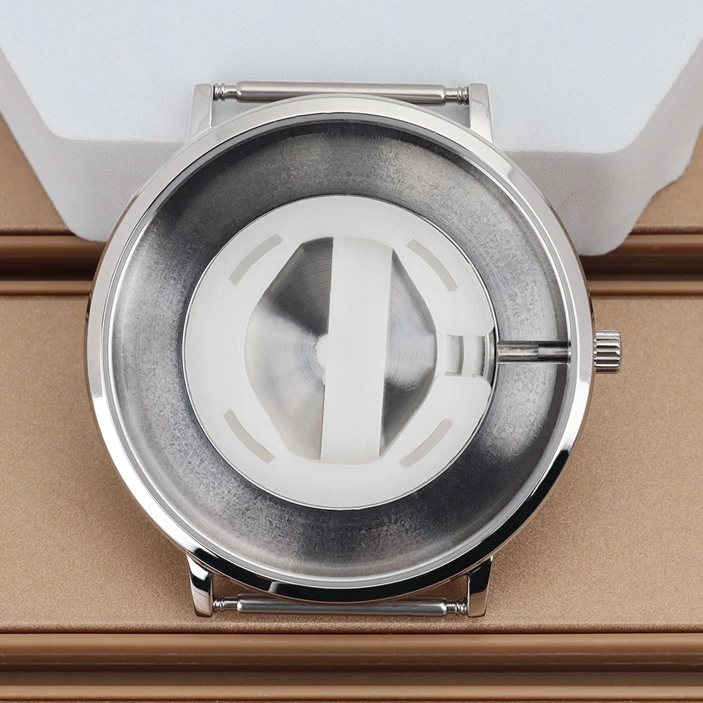 

40mm mens watch casing Polished Case Stainless Steel Accessory for Miyota GL20 Quartz Movement DIY Accessories parts 36.2mm Dial