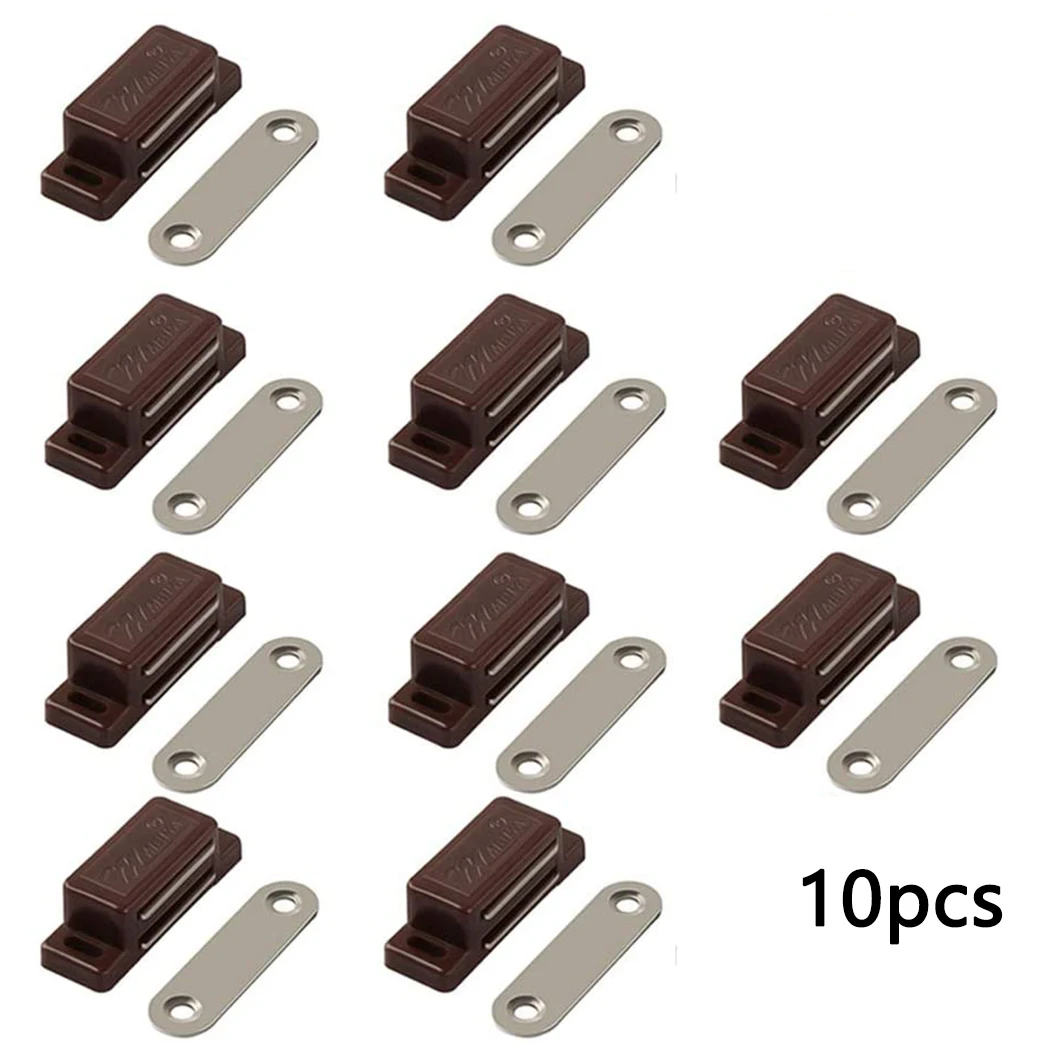 Brown Door Latch Magnet Strong Accessories Cabinet Catch Cupboard Home Magnetic Tool 1.77\