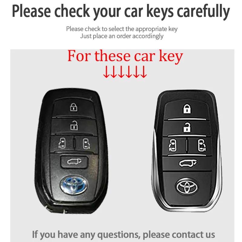 Leather Car Key Cover Case for Toyota Sienna Rav4 Prime Prius 2019-2024 Auto Accessories Key Bag 5 Buttons