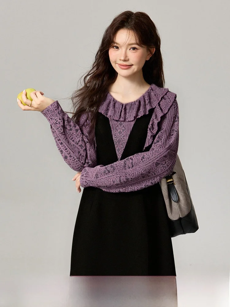 

Женская юбка больших размеров с круглым вырезом, А-силуэт, с дизайнерскими вставками, повседневная, из полиэстера, средней длины