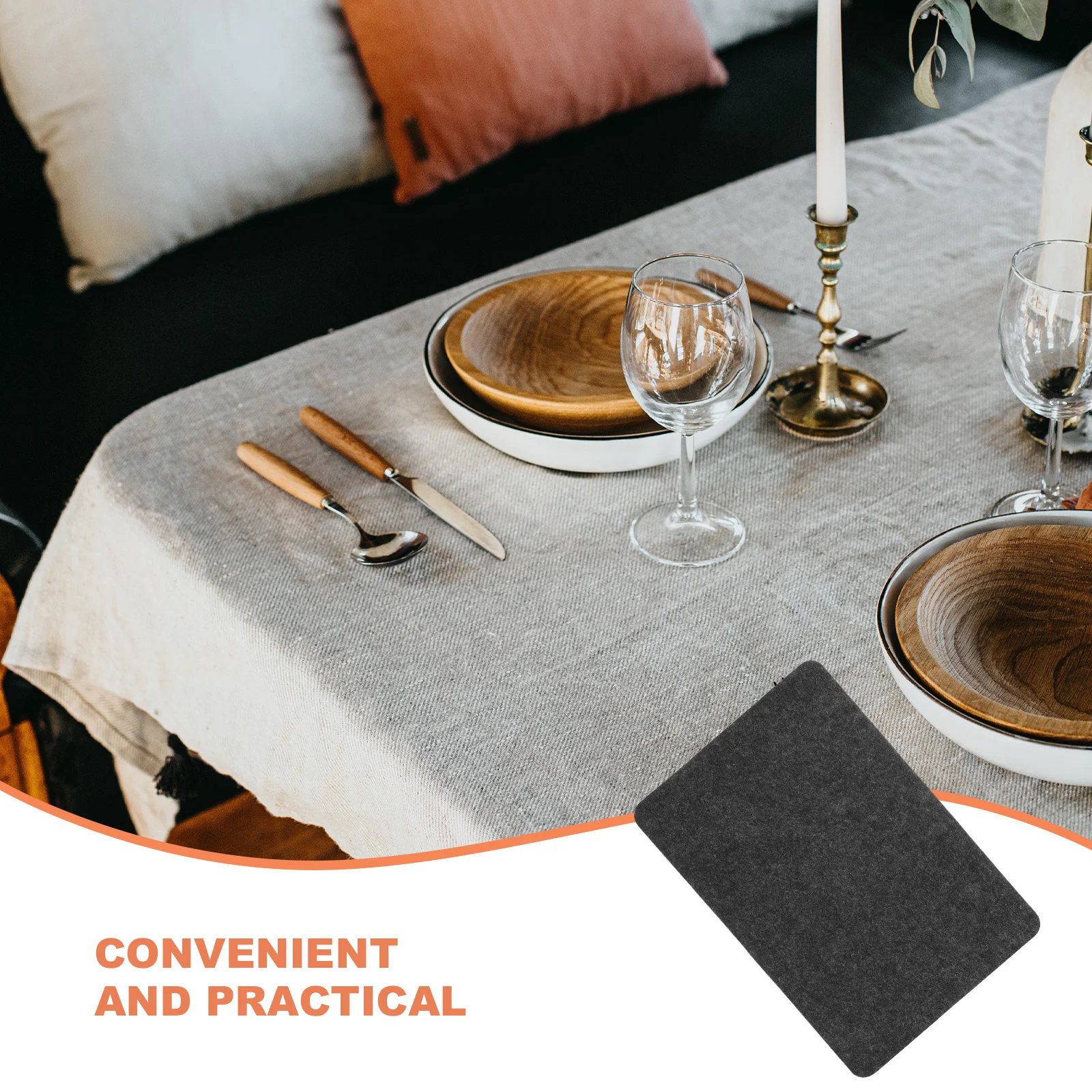 

Non Slip Heat Insulation Placemat Felt Cushion Resistant Mat Table Place Dining Home Practical Pot Mat Supplies