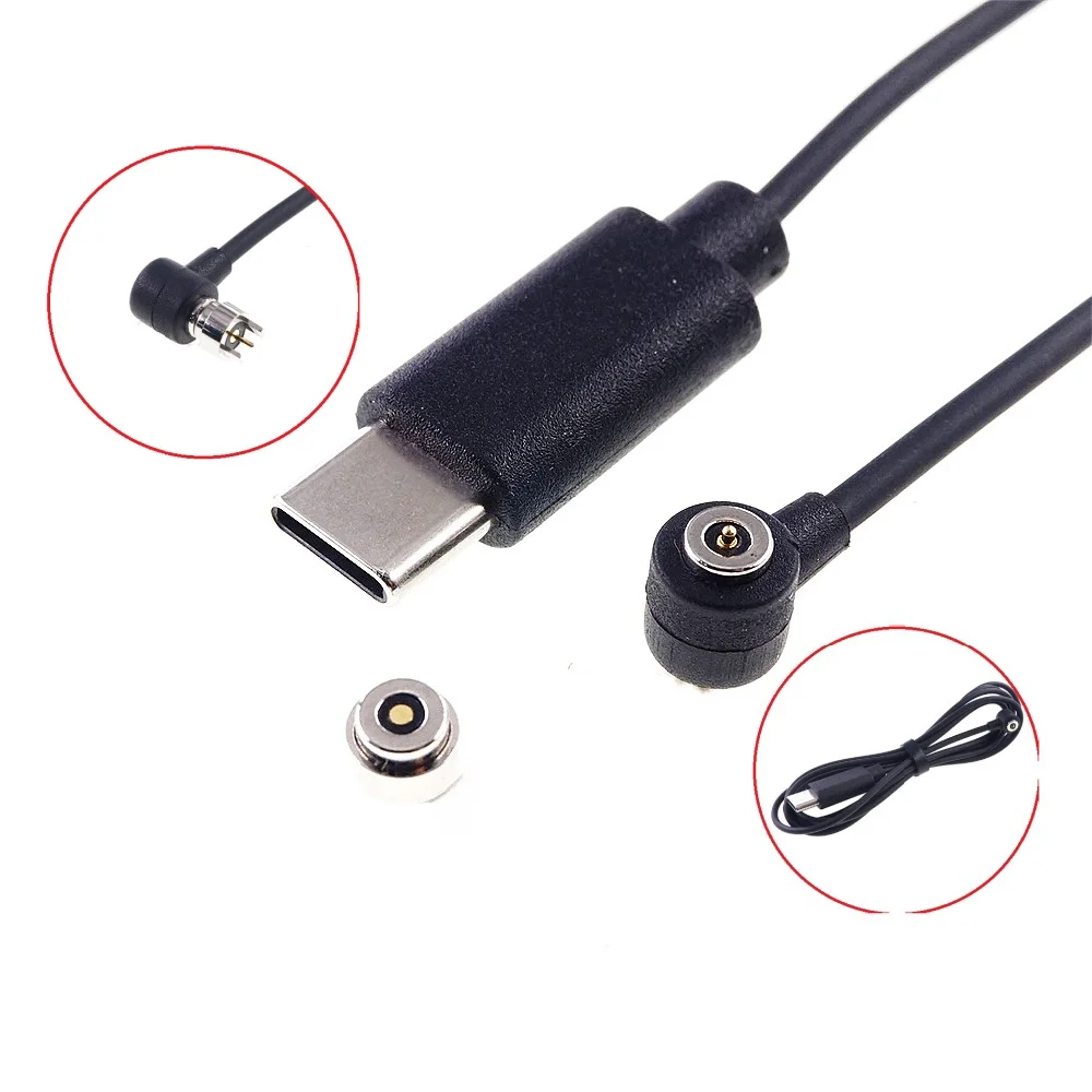 Magnetisches Pogo-Pin USB-C-Kabel Federbelasteter Typ-C 2 4 6 Positionen Steckverbinder Strom- und Datenübertragung für Smartwatch Schönheit & Gesundheit – Detail 3
