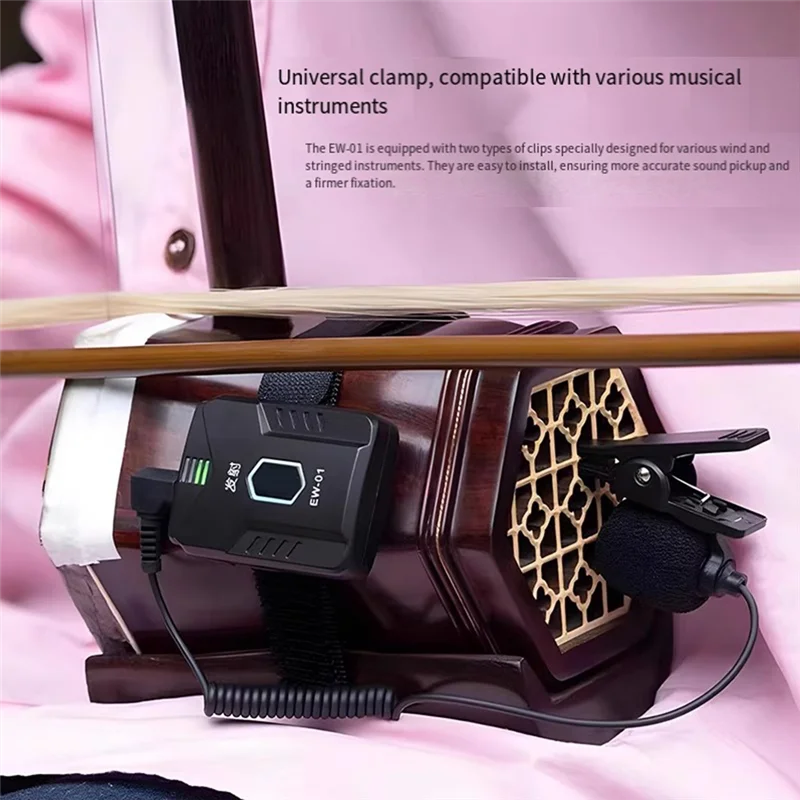 2.4G Wireless Earphone Monitor System JW-07 In Ear Low Latency Transmitter Receiver With 12 Channel Bank Support-TCES