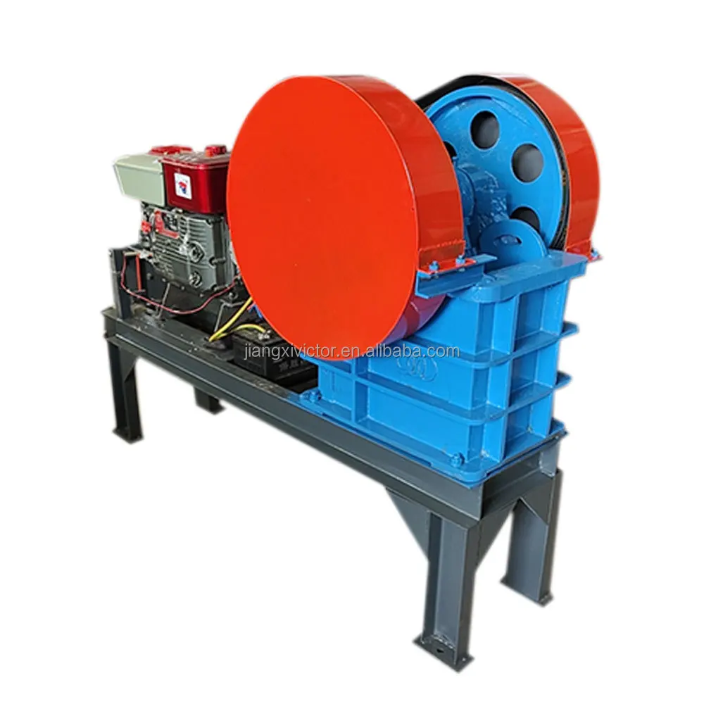 Portable mini stone rock crusher machine pe250x150 mobile jaw crusher with diesel engine manufacturer price