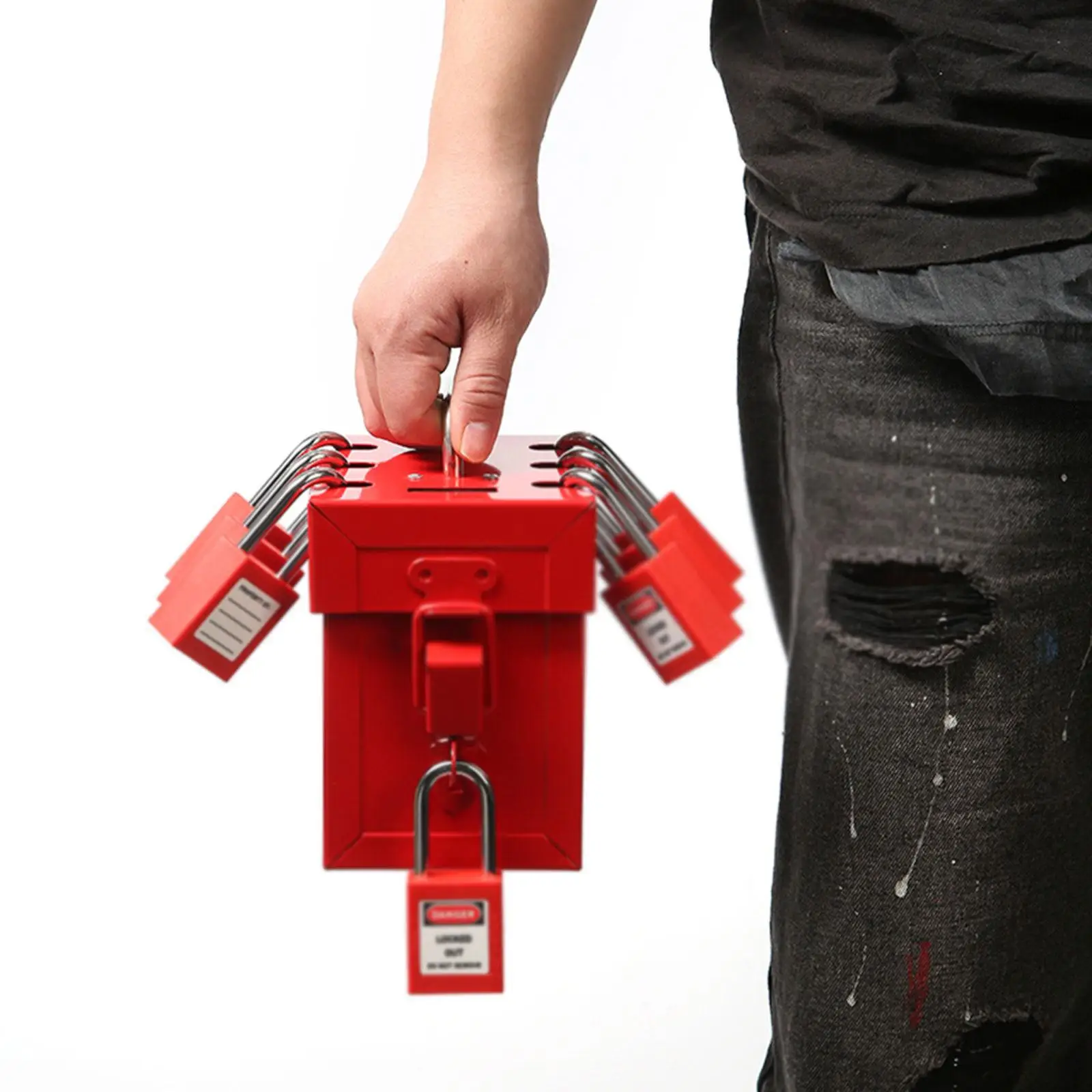

Lockout Tagout Lock Box,Group Lock Box,Industrial Use Padlock Lock Box Lockout Box for Lock Procedures