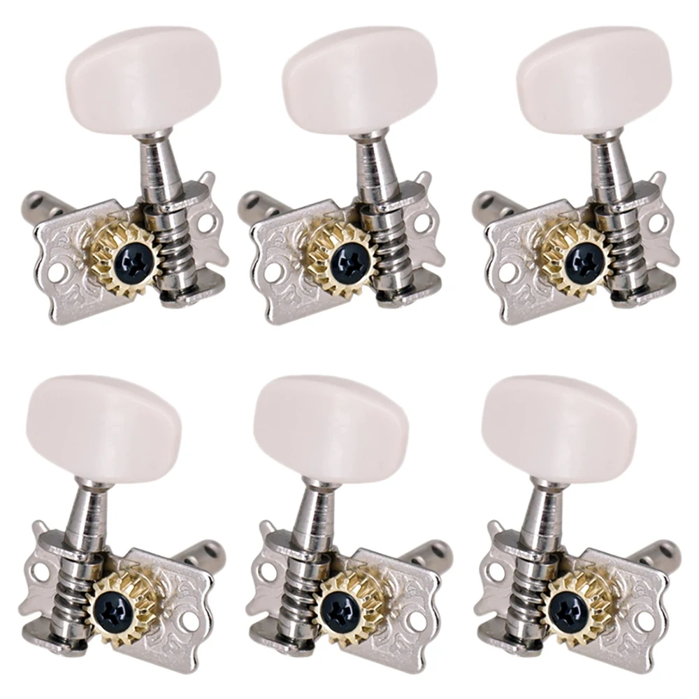 

6Pcs 3R3L Guitar Tuning Pegs Open Machine Heads Acoustic Folk Guitar Tuning Peg Tuners Part