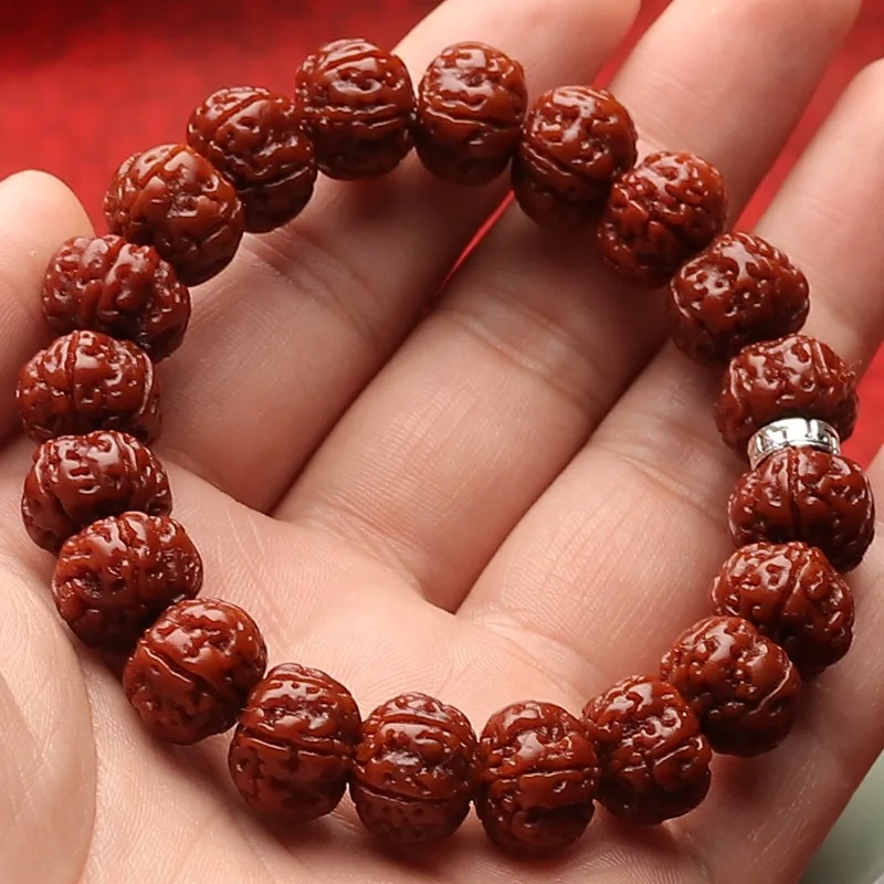 2026 Small Nepalese Rudraksha Beaded Bracelet For Men Buddhist Prayer Meditation Mala Machine Polished Bodhi Seed Wrist Jewelry
