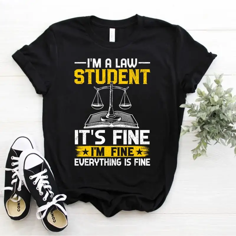 

Футболка I m A Law Student It s Fine I m Fine Everything Is Fine, размер S 5xl