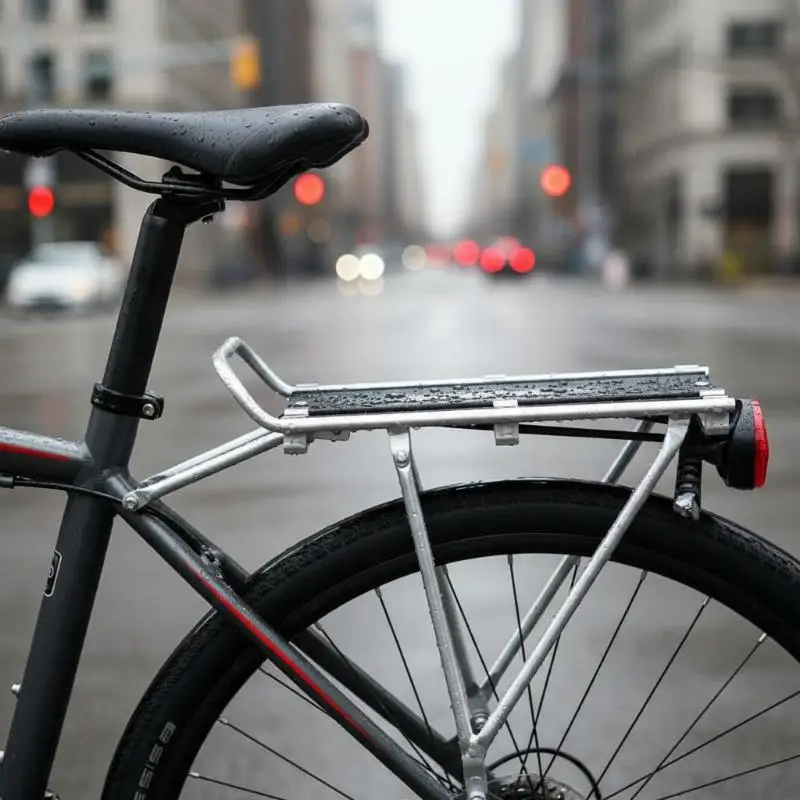 新しいクイックリリース自転車リアラック、調節可能な軽量合金製荷物キャリア、アウトドアサイクリング、キャンプ旅行に最適