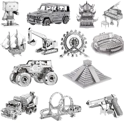 3D Metal Puzzle model kit DIY Laser Cut Puzzles Jigsaw Toy For Children