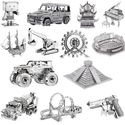3D 금속 퍼즐 모델 키트 어린이를위한 DIY 레이저 컷 퍼즐 퍼즐 장난감 Best5 3D 금속 퍼즐 모델 키트 어린이를위한 DIY 레이저 컷 퍼즐 퍼즐 장난감 Best5