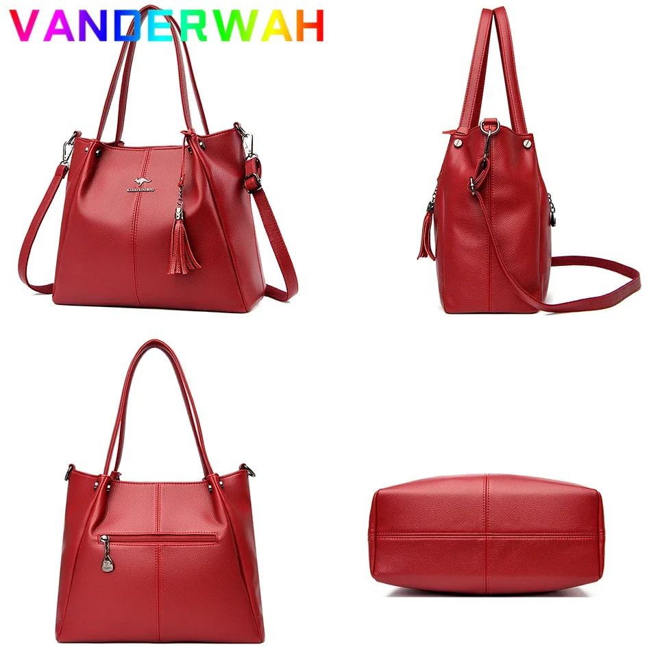 Elegant Women Cowhide Handbag Luxury Designer Shoulder Crossbody Genuine Leather Bag Bridal Red Messenger Sac Fashion Lady Bolsa