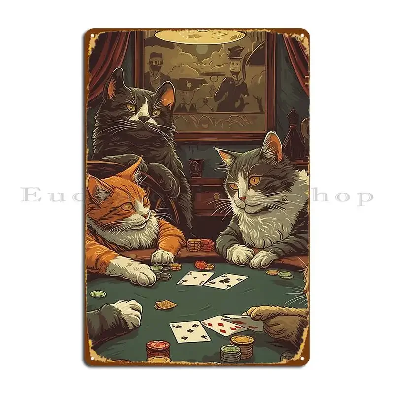 gatos-jogando-jogo-de-poquer-sinais-de-metal-designer-retro-decoracao-da-parede-garagem-estanho-cartaz