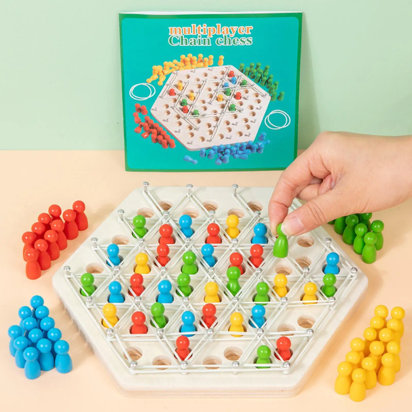 

Triangle Chess Game Multiplayer Chess for Kids Problem Solving Skills Puzzle Chess Game for Family Party Children Adults Teens