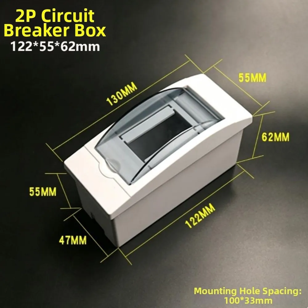 1/2/3/4/6/9/13/16 Ways Circuit Breaker Distribution Protection Box With Waterproof Cover Indoor Wall Mount Plastic Box