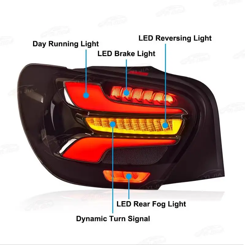 LED Rear Lamp Tail Light For Mercedes-Benz A Class W176 2013-2018 A45 A180 A200 Dynamic Turn Signal Fog Light Taillight Assembly