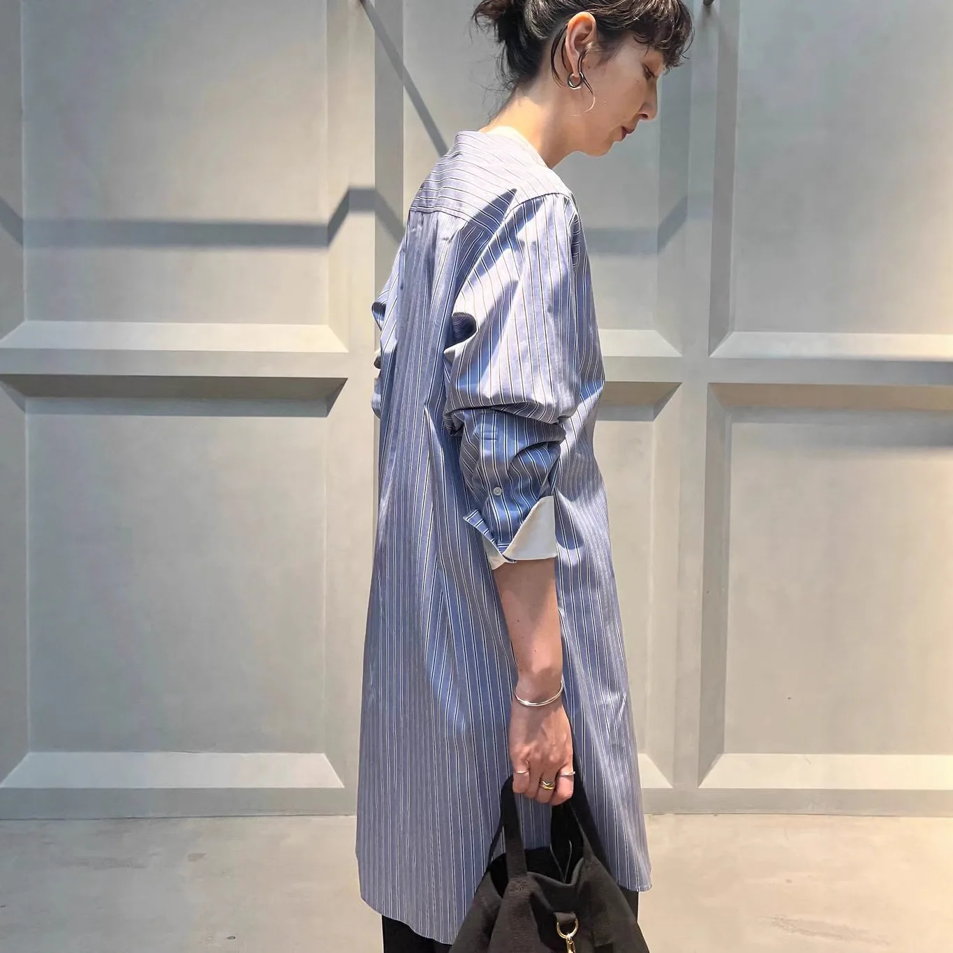 

Gagarich Autumn Winter New Japanese French Romantic Fashionable Ins Lazy Striped Shirt Look Thin Comfortable Top Women