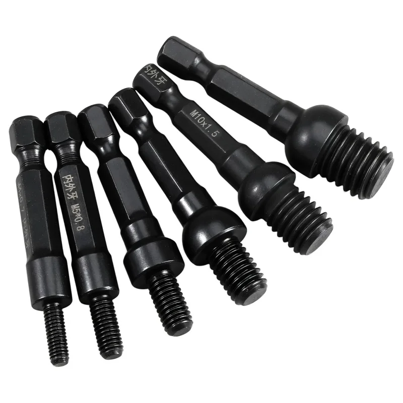 Self-Tapping Socket Adapter for M2 M2.5 M3 M4 M5 M6 M8 M10 Insert Nuts or Hanger Bolt Power Drill Tools 1/4 Inch Hex Shank