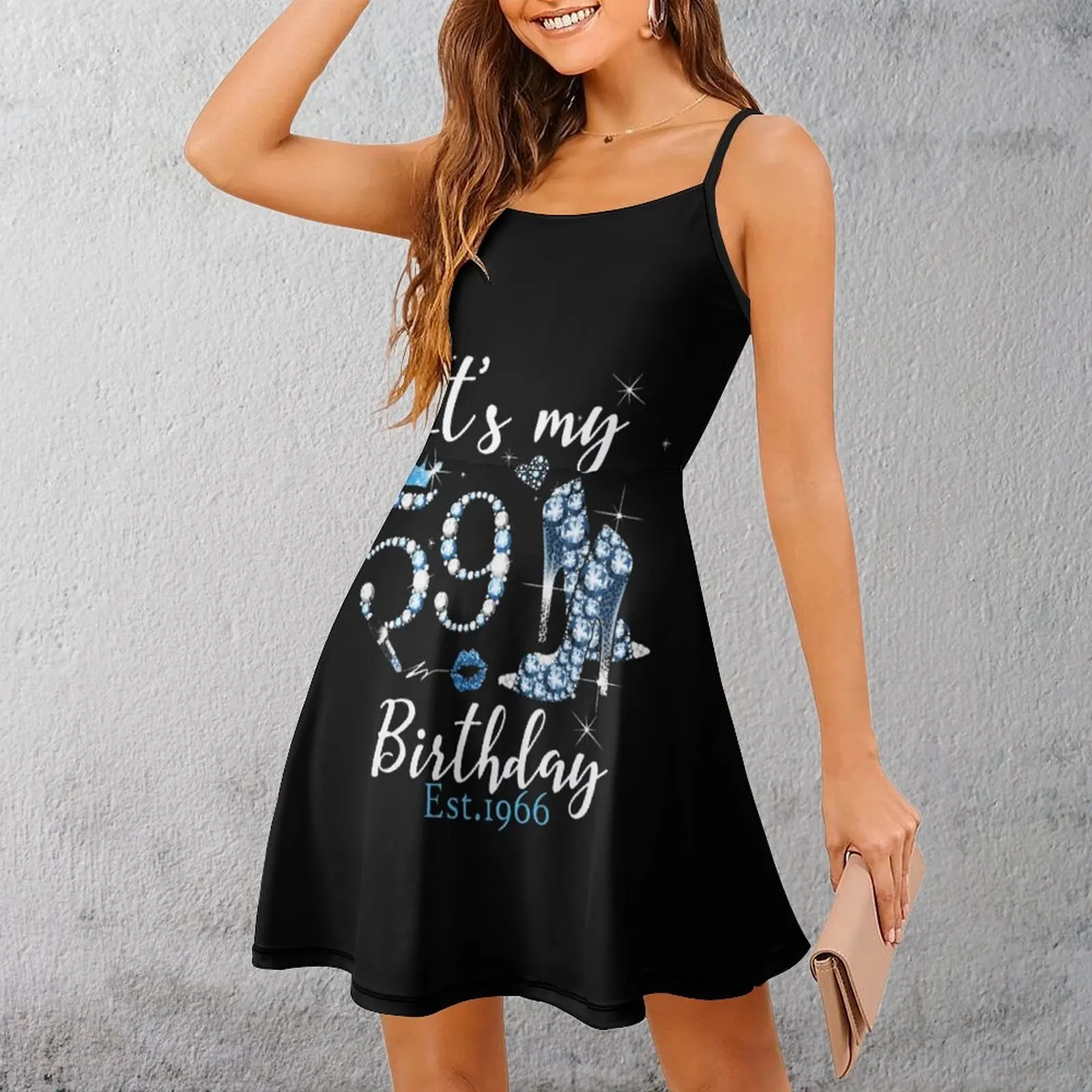 

Синее блестящее женское платье на бретельках с короной на день рождения, новинка, сексуальное женское платье, крутые платья для отпуска