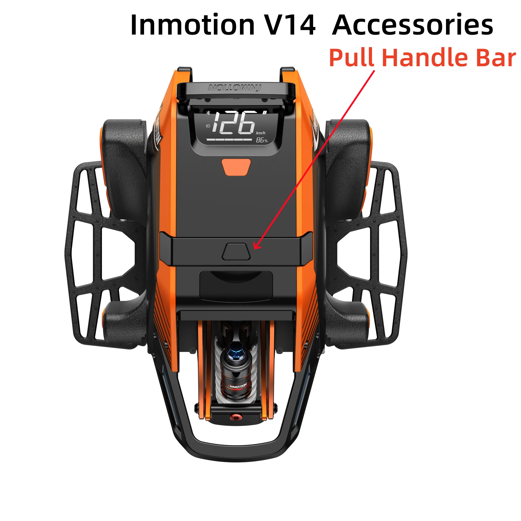Original INMOTION V14 Pull Handle Bar Electric Self Balance Scooter Unicycle Pull Rod Handlebar Retractable Handle Spare Parts view 5