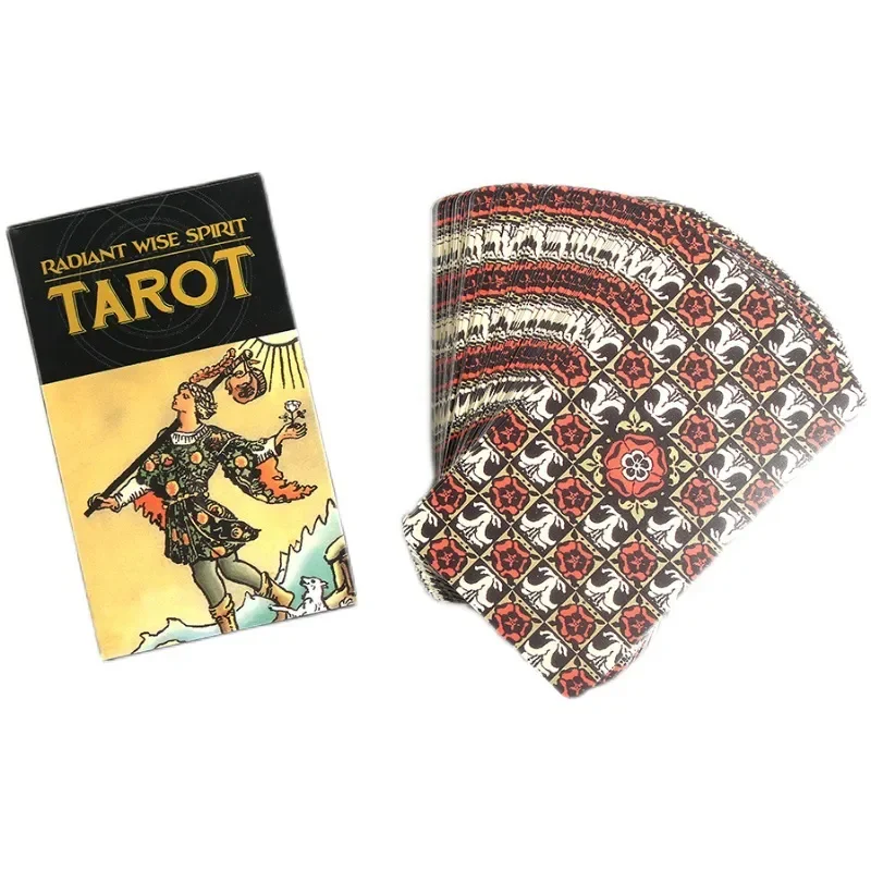 Radiant Wise Spirit Tarot Card Oracle Cards Tarot Decks with Guidebook Astrology Cat Board Games