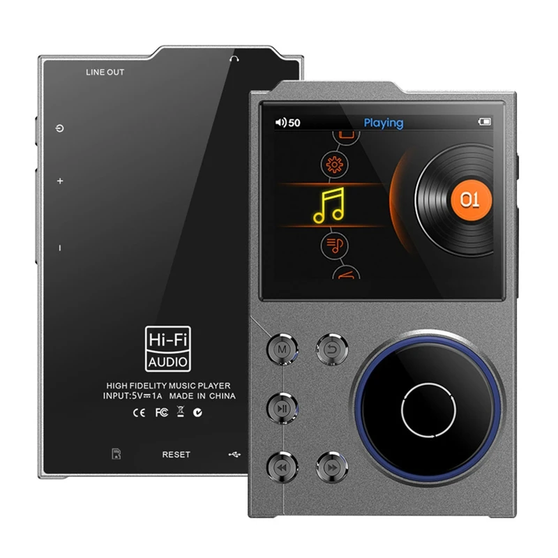 Pemutar MP3 Bluetooth 16GB + 8GB Hifi portabel, pemutar musik dengan memori bawaan, Ideal untuk penggemar Walkman