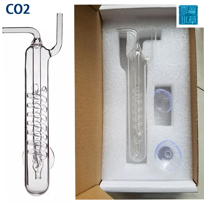 

Аквариумный резервуар, CO2 Фотографическая спиральная стеклянная фотография для посаженного резервуара с присоской оборудование CO2