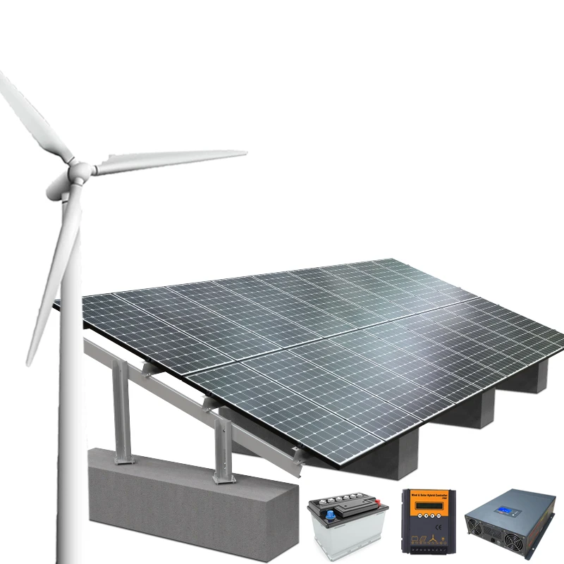 Hybrid Solar - Wind Turbine Systems Horizontal wind turbines for domestic or commercial wind-solar hybrid systems