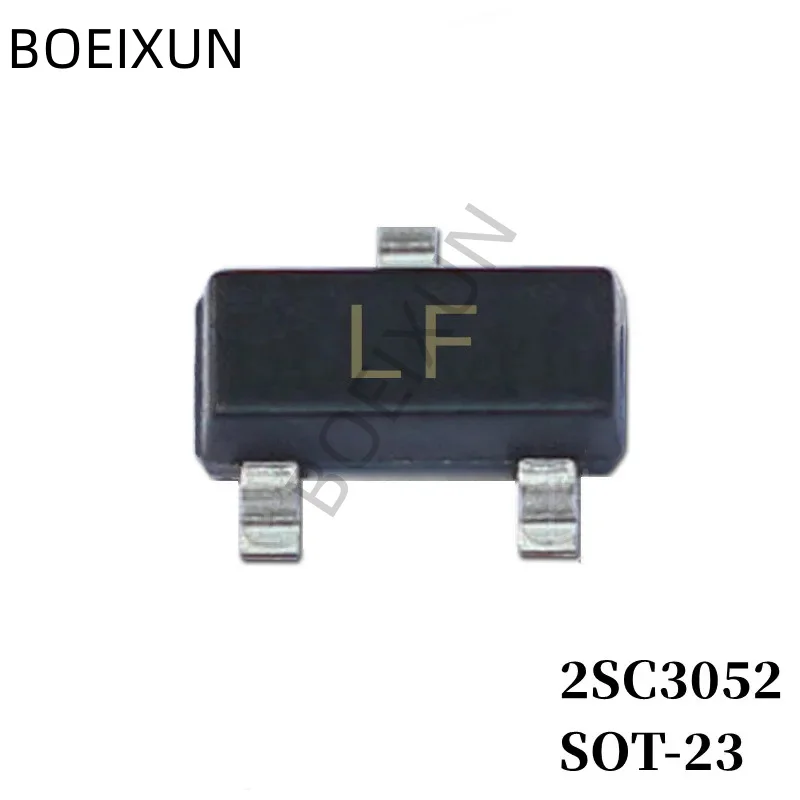 100Pcs 2SC3052 SMD Transistor Footprint SOT-23 Silkscreen LF Type NPN 50V/200mA Bipolar Amplifier Transistor