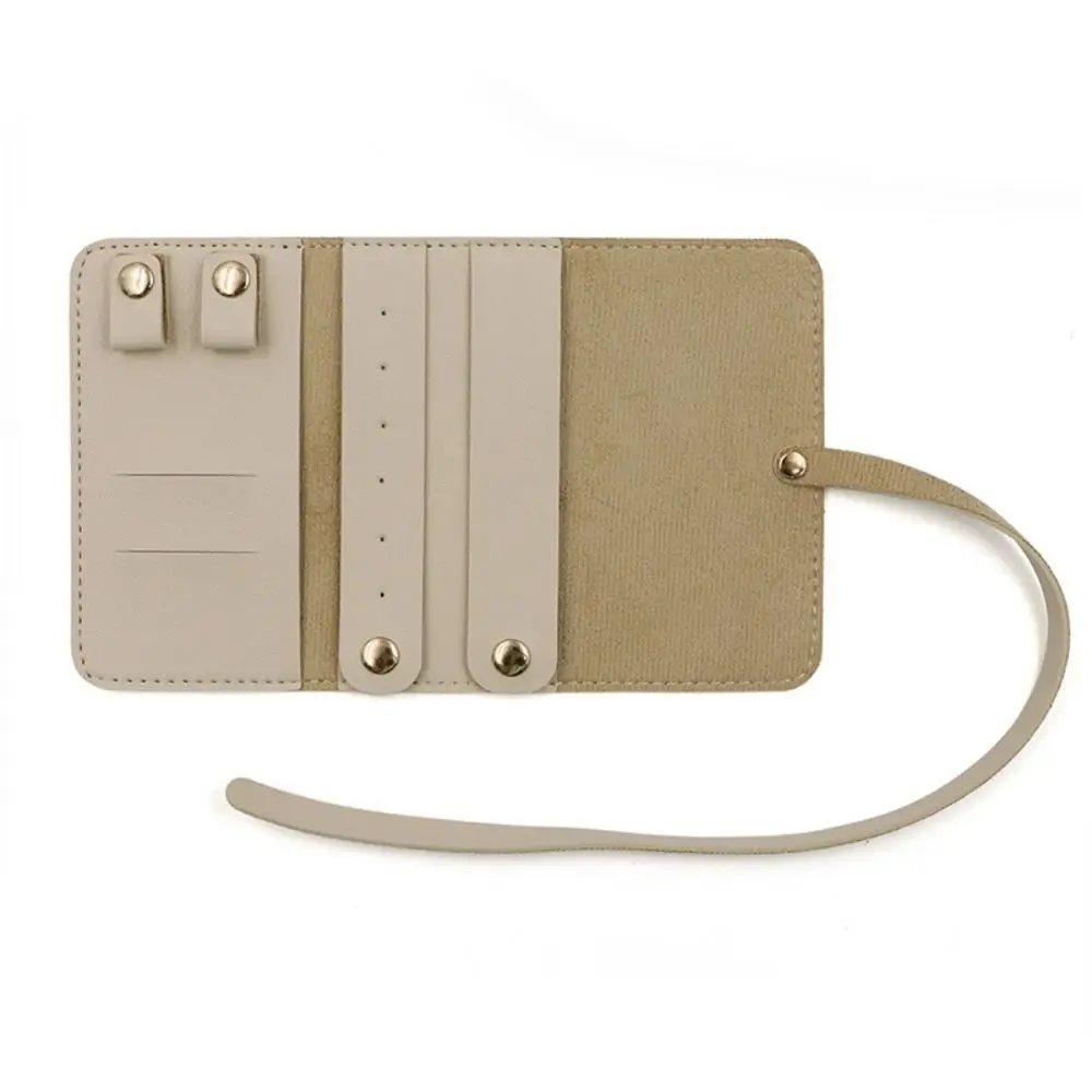 

Practical Foldable Travel Jewelry Bag with Buckle PU Leather Rings Necklaces Earrings Organizer Portable Jewelr Roll Bag