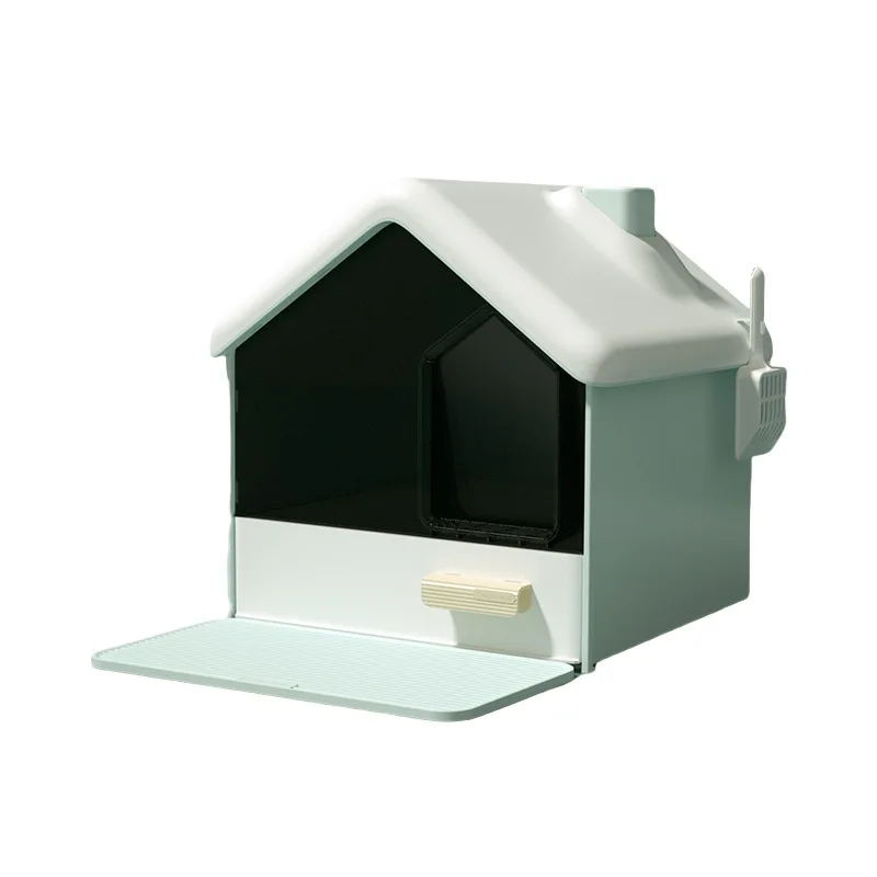

Cat litter box Fully enclosed oversized deodorant cat toilet Anti-splash closed cat litter box Large cat shit pot Kitten